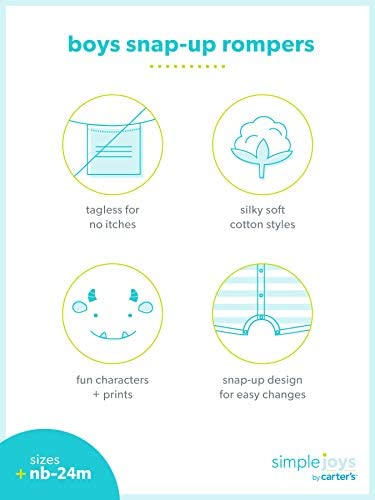 Simple Joys by Carter's Baby Girls' 2-Pack Knit Cardigan Sweaters, White/Pink, 0 Months (Pack of 2)