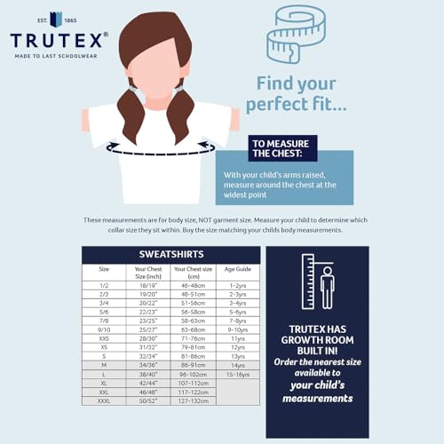 Trutex Girls Cardigan, 100% Cotton, Long Sleeve, V-Neck, Kids School Uniform (Black, Size L - Age 15-16 Years)