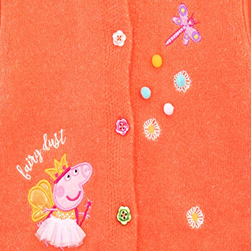 Peppa Pig Girls Cardigan Orange Age 2 to 3 Years