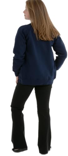 Miss Chief Girls School Cardigan Fleece Sweatshirt Uniform Schoolwear Age 2 3 4 5 6 7 8 9 10 11 12 13 14 + Adult Sizes Navy