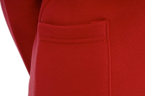 Miss Chief Girls School Cardigan Fleece Sweatshirt Uniform Schoolwear Age 2 3 4 5 6 7 8 9 10 11 12 13 14 + Adult Sizes Red