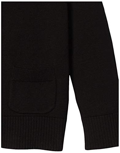 Amazon Essentials Girls' Uniform Slim-fit Cardigan Sweater, Black, 6-7 Years