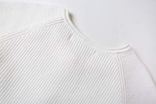 SMILING PINKER Toddler Girls Knit Cardigan Soft Warm Sweaters with Pockets (White, 2-3 Years)