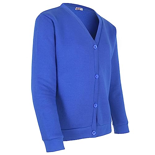 A2Z 4 Kids Girls Club Scouts School Uniform - UF Cardigan Royal 2 Pack 7-8