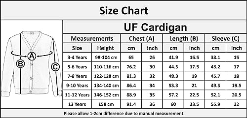 A2Z 4 Kids Girls Club Scouts School Uniform - UF Cardigan Royal 2 Pack 7-8