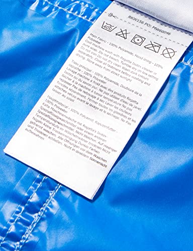 Regatta Kids puddle suit - all in one waterproof - Breathable and rain proof hooded outdoor warm Puddlesuit - reflective trim and taped Seams - playsuit For Boys and Girls, Oxford Blue, 18-24 Months