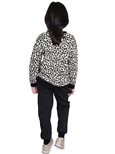 biyya® Girls Tracksuit Set 2 Piece Sweatshirt and Jogging Bottoms Set Tracksuit Set for Kids Activewear Set 5-14 Years (GTS-46-A1, 11-12 Years)