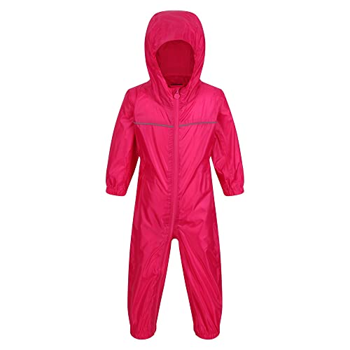 Regatta Unisex Kids Paddle Rain Suit, Jem Pink, Size 18 - 24 UK