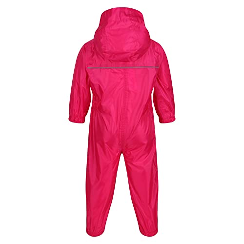 Regatta Unisex Kids Paddle Rain Suit, Jem Pink, Size 18 - 24 UK