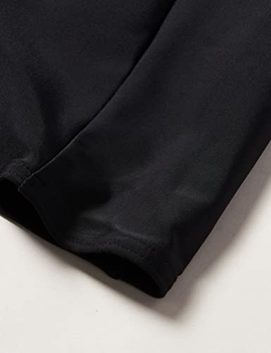 Speedo Girl's Hyperboom Splice Legsuit, Comfortable Fit, Extra Coverage and Movement, Black and Pink, 9-10 Years