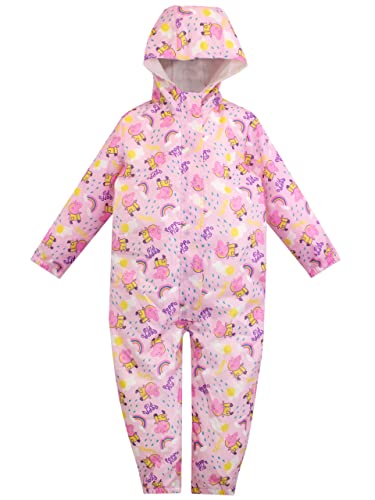 Peppa Pig Girls Puddle Suit Pink 6-7 Years
