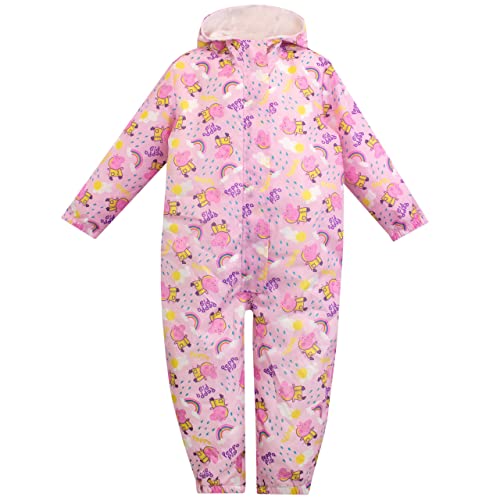 Peppa Pig Girls Puddle Suit Pink 6-7 Years