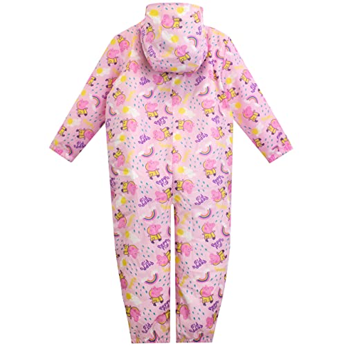 Peppa Pig Girls Puddle Suit Pink 6-7 Years