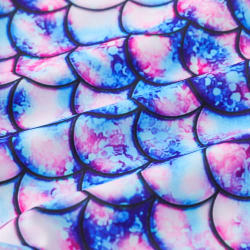 Girls Swimming Costume Girls One Piece Swimwear Off Shoulder Toddler Girl Swimsuits Beach Bathing Suit for Kids 5-12 Years (Mermaid Skirt, 7-8 Years)