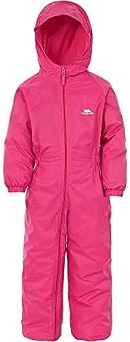 Trespass Kids' Waterproof Drip Drop Outdoor Rain Suit, Pink (Gerbera), 5/6 year