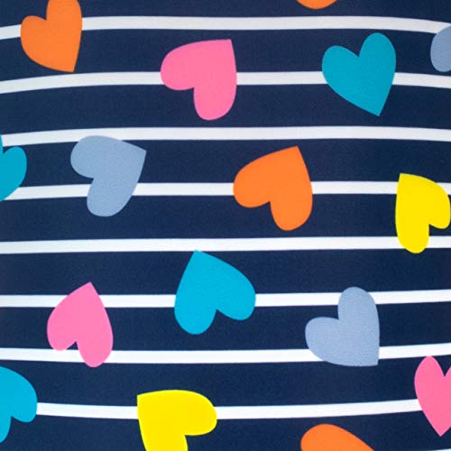 Harry Bear Girls Hearts Swimsuit Blue 5-6 Years