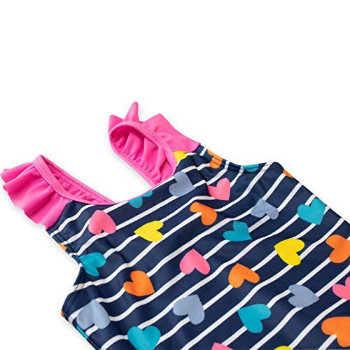 Harry Bear Girls Hearts Swimsuit Blue 5-6 Years