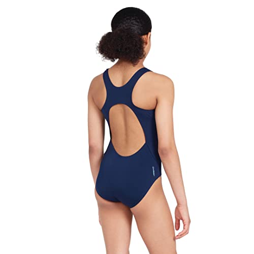 Zoggs Girl's Cottesloe Sportsback One Piece Swimsuit, Navy, UK 34/14-15Y