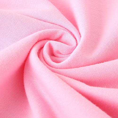 NAISISI Printed sports princess hoodie and pants 2 pieces/set suitable for girls aged 2-13 in pants and sportswear (Pink-130cm)