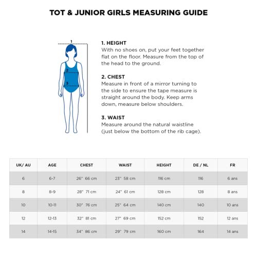 Zoggs Girl's Cottesloe Sportsback One Piece Swimsuit, Navy, UK 34/14-15Y