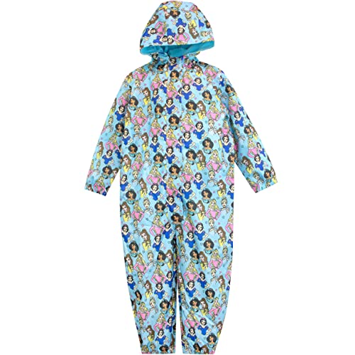 Disney Girls Puddle Suit Princesses Blue 5-6 Years