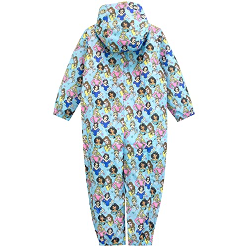 Disney Girls Puddle Suit Princesses Blue 5-6 Years