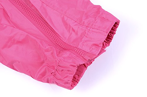 DRY KIDS Waterproof Rainsuit Raspberry Pink 7/8yrs