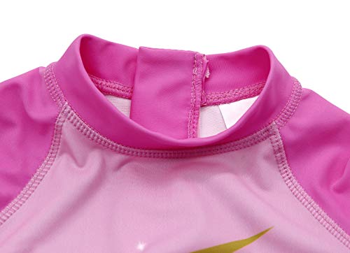 AmzBarley UV Sun Protection Swimwear Kids Girls Unicorn Swimsuit Childs Rash Guard Swimming Costume Bathing Suit Holiday Travel Swim Outfit Age 5-6 Years Size 6/130