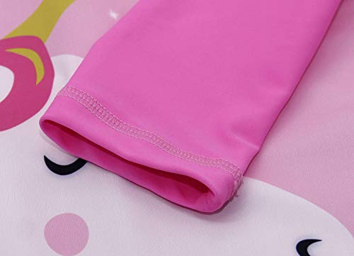 AmzBarley UV Sun Protection Swimwear Kids Girls Unicorn Swimsuit Childs Rash Guard Swimming Costume Bathing Suit Holiday Travel Swim Outfit Age 5-6 Years Size 6/130