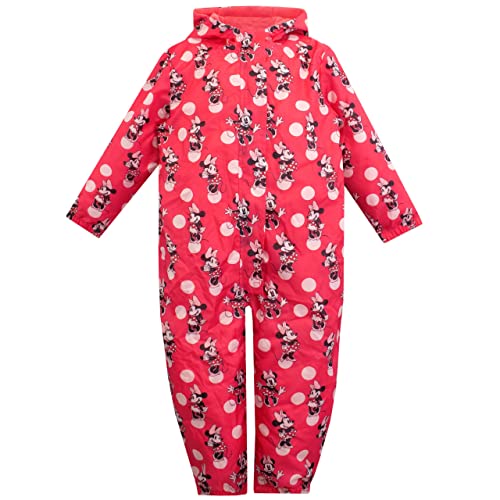 Disney Girls Puddle Suit Minnie Mouse Pink 3-4 Years