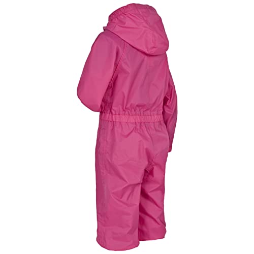 Trespass Girl's Button Rain Suit, Pink, 2-3 Years UK