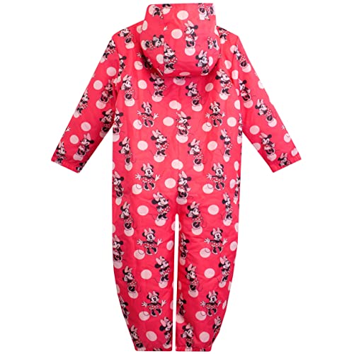 Disney Girls Puddle Suit Minnie Mouse Pink 3-4 Years