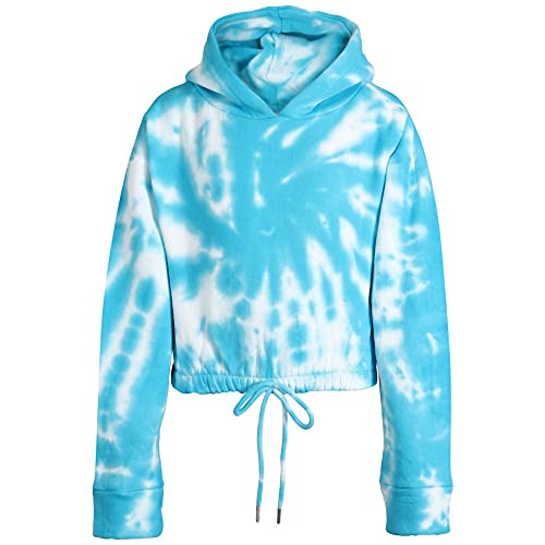 A2Z 4 Kids Tie Dye Tracksuit Cropped Hoodie with Jogger Sweatpants Gym Sports Activewear Cord Set Girls Children Age 5-13 years