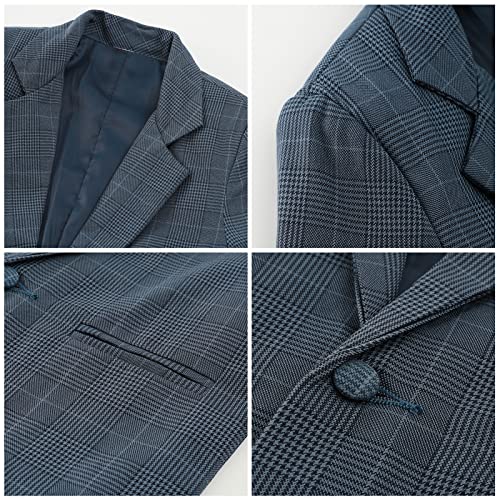 mintgreen Baby Boy Formal Wedding Suits Christening Tuxedo Blazer Outfit 5PCS Set, Navy, 2-3 Years, 100