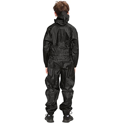A2Z Girls Boys Raincoat Kids Puddle Suits All in One Waterproof Hooded Overall Rainsuit Unisex Muddy Suit Rainwear Romper 2-13 Years