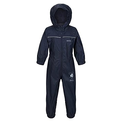 Regatta Unisex Kids Puddle IV Waterproof Puddle Suit - Navy - 4-5 Years