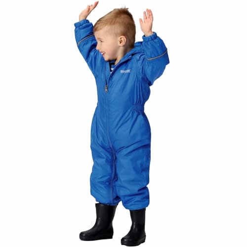 Regatta Kids Splosh III Waterproof Puddle Suit - Oxford Blue - 5-6 Yrs