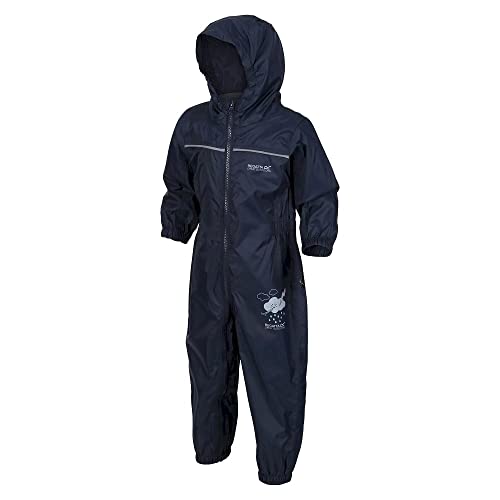 Regatta Unisex Kids Puddle IV Waterproof Puddle Suit - Navy - 4-5 Years