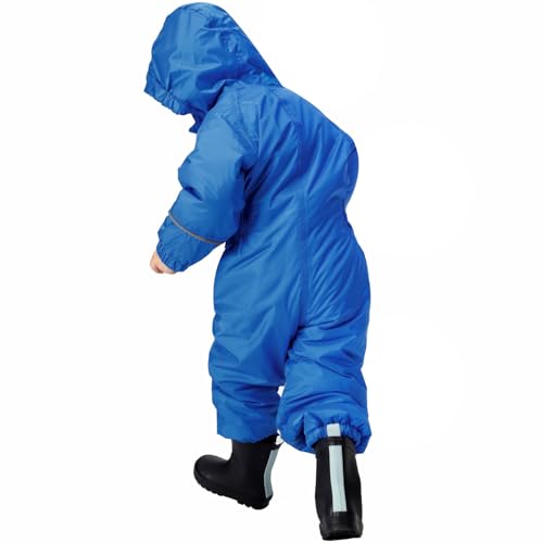 Regatta Kids Splosh III Waterproof Puddle Suit - Oxford Blue - 5-6 Yrs