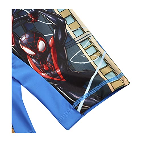 Spiderman Boys Swimsuit Surfsuit, Ages 3 to 8 Years Old (as8, Age, 6_Years, 7_Years, Regular) Blue