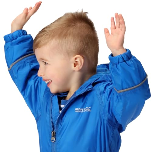 Regatta Kids Splosh III Waterproof Puddle Suit - Oxford Blue - 5-6 Yrs