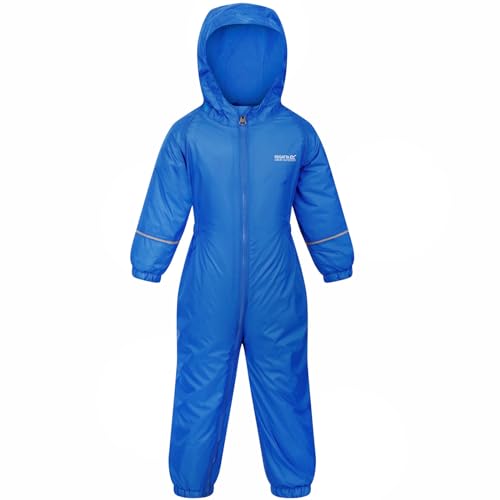 Regatta Kids Splosh III Waterproof Puddle Suit - Oxford Blue - 5-6 Yrs