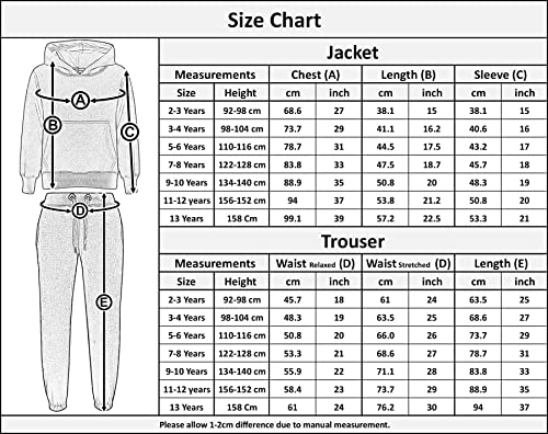 Kids Girls Boys Plain Tracksuit Hooded Hoodie Jog Suit - T.S Plain 105 Camo Green 11-12