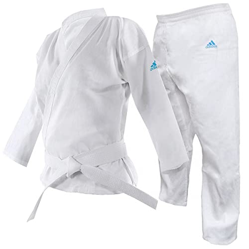 adidas Other Karate 7oz Karate Gi Adult Kids White Student Uniform Men Women Boys Girls AdiStart 6 5oz Suit, White, 140 UK