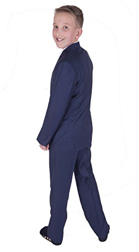 Cinda 5 Piece Blue Boy Suits Wedding Suit Page Boy Party Prom Suits Blue 10-11 Years