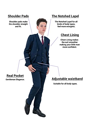 C&N boys' suits & blazers ,5Piece Premium suit, boys suit , boys waistcoat & kids suit with Free suit bag & coat hangers for boys wedding suits , suits for teenagers , boys waistcoat suit & boys suits