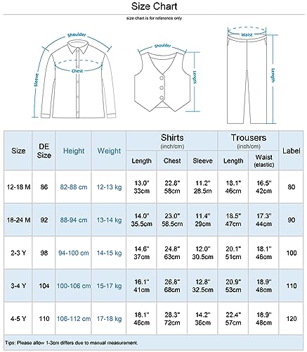 mintgreen Toddler Boys Wedding Party Suit Tuxedo Outfit Sets, Grey Plaid, 3-4 Years, 110