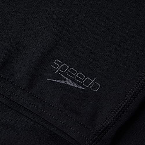Speedo Boy's ECO Endurance+ Jammer, Comfortable Fit, Adjustable Design, Extra Flexibility, Quick Drying, Black, 15-16 Years