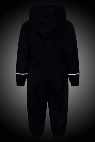 Mountain Warehouse Spright Junior Waterproof Rain Suit - Waterproof & Extra Warm with Taped Seams & Fleece Lining, for Boys & Girls - for Spring Summer, Wet Weather & Outdoors Navy 18-24 Months