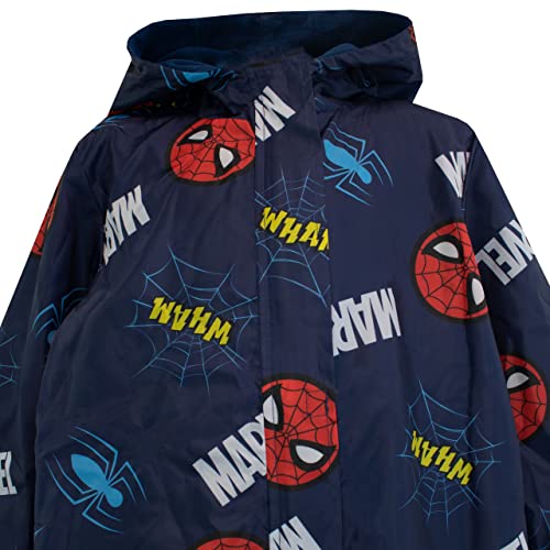 Marvel Puddle Suit | Spiderman All in One Waterproof for Kids | Boys Rain Suit Blue 2-3 Years